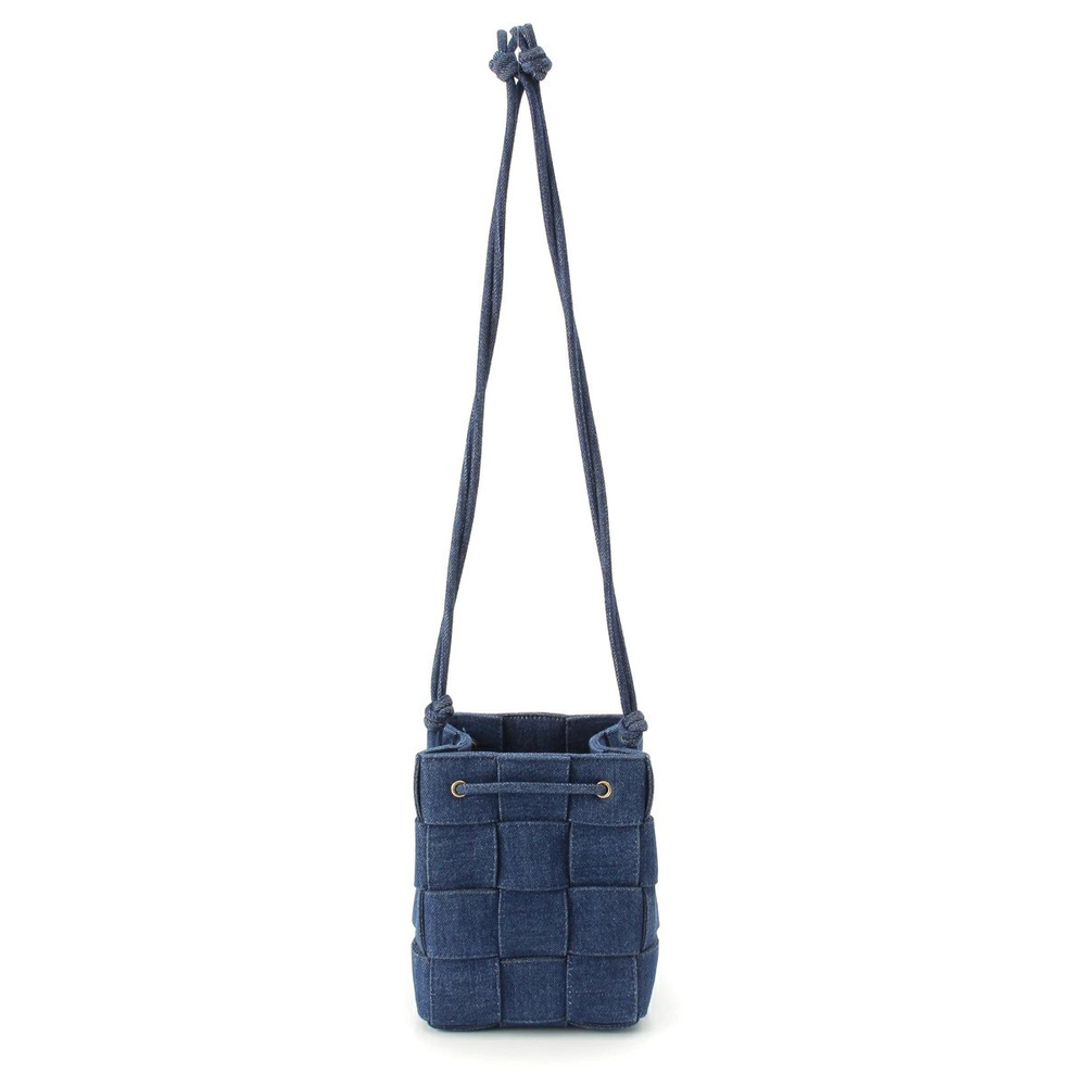 Bottega Veneta Maxi Intrecciato Cassette Shoulder Bag Blue